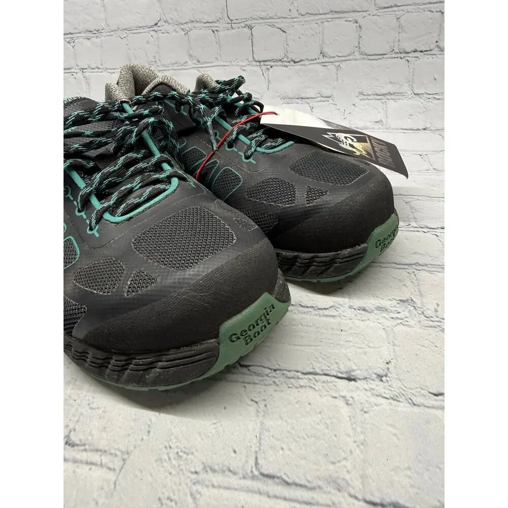 NWT Black Georgia Boot ReFLX Women's Alloy Toe 6.5